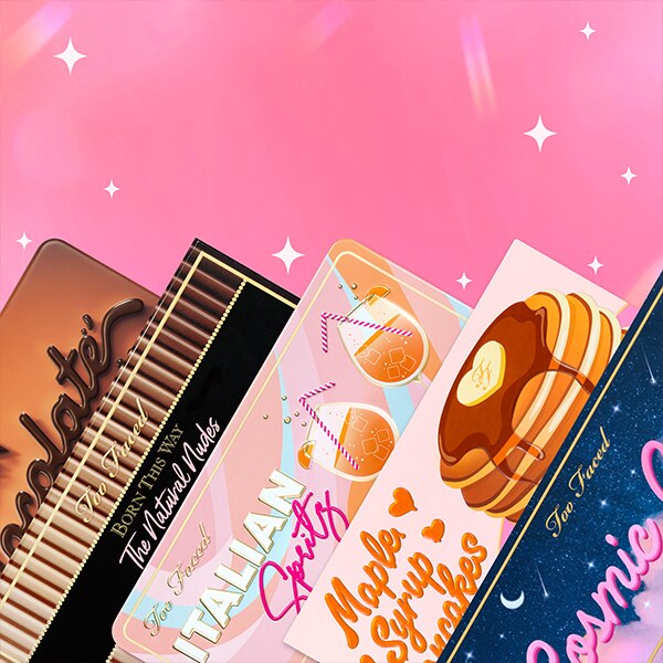 Make-up-Produkte und pinkfarbene Herzen