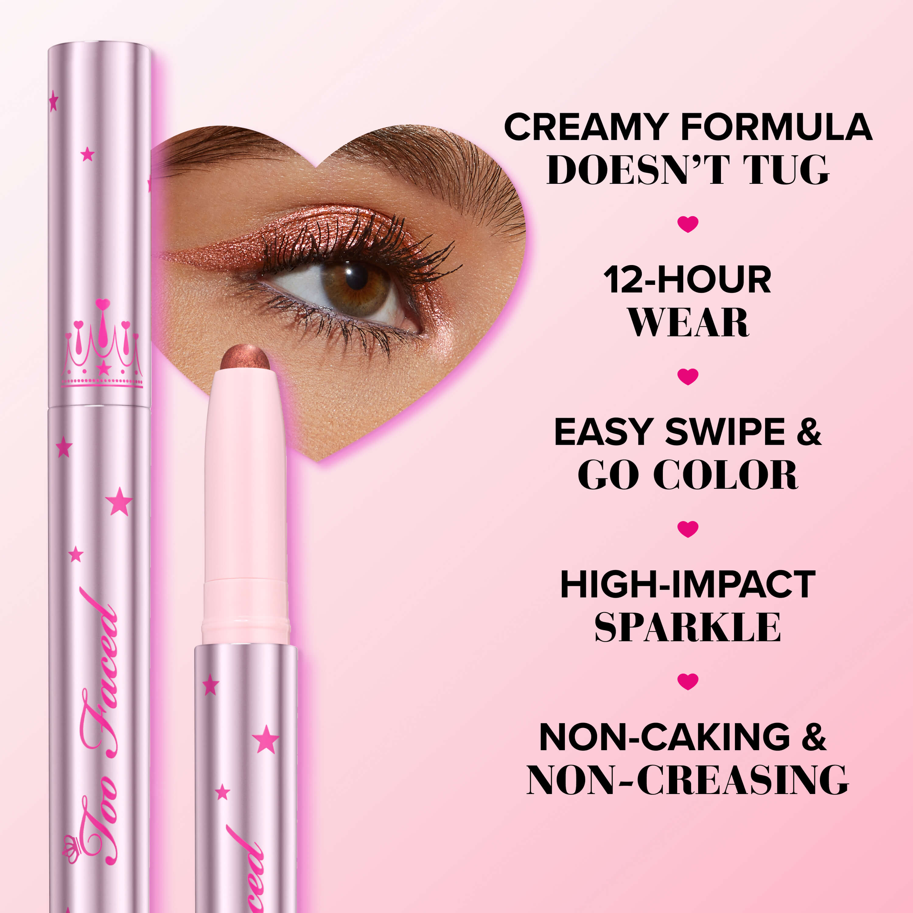 Quickie Queen Cream Eye Shadow Stick, Fairy Dust, 1.5 g