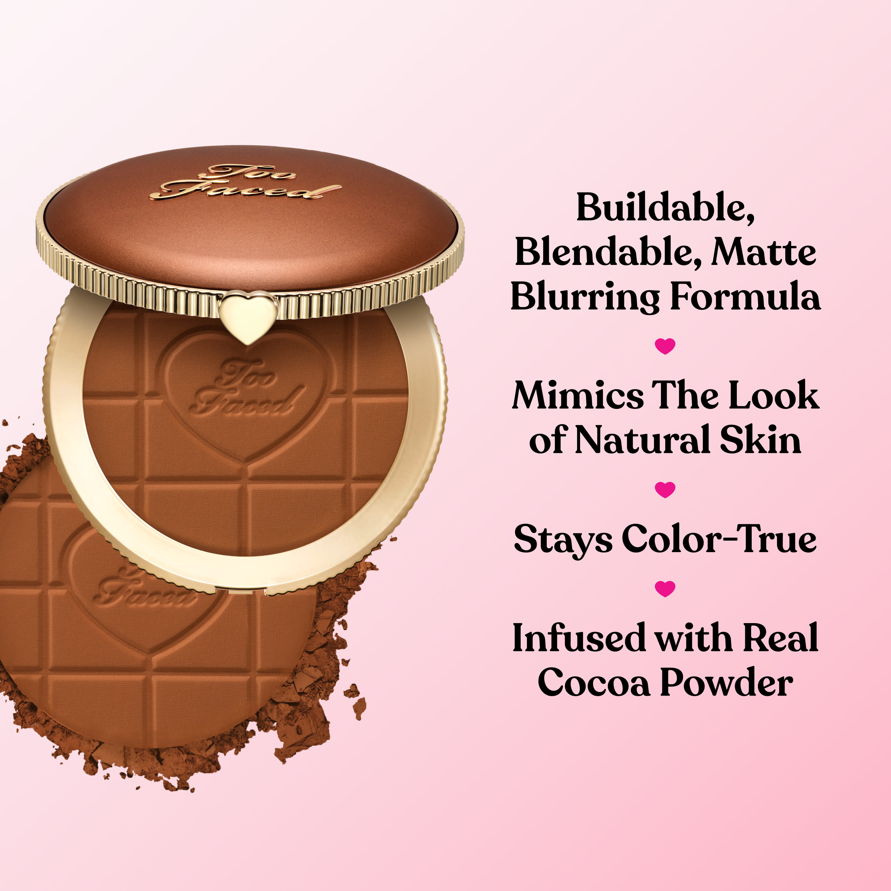 Chocolate Soleil Matte Blurring Bronzer, Chocolate Ganache, 8,0 g / 0,28 Oz