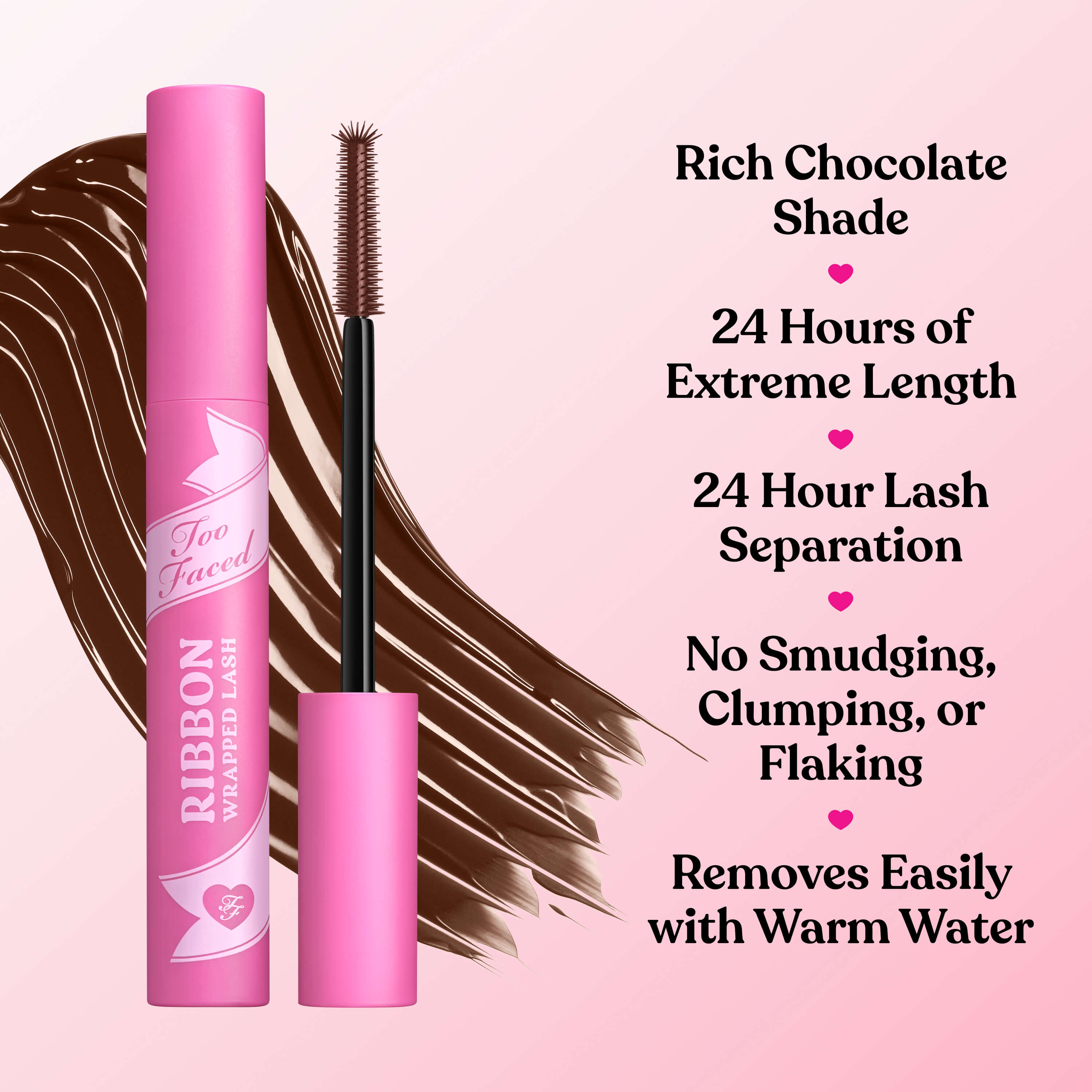 Ribbon Wrapped Lash Extreme Lengthening Mascara, Chocolate, 8 ml